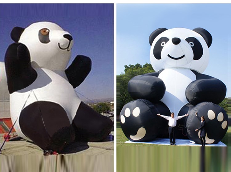 昌洒镇充气熊猫展示